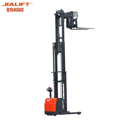 ποιότητας  UL Electric Reach Walkie Stacker Standing On 1500kg Lifting Height 4500mm εργοστάσιο